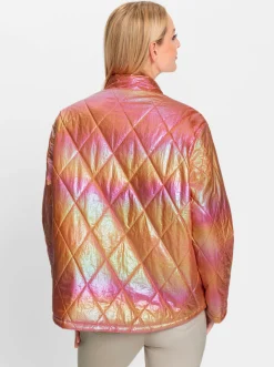 Jacken|heine Steppjacke mit Wende-Funktion bleu-orange