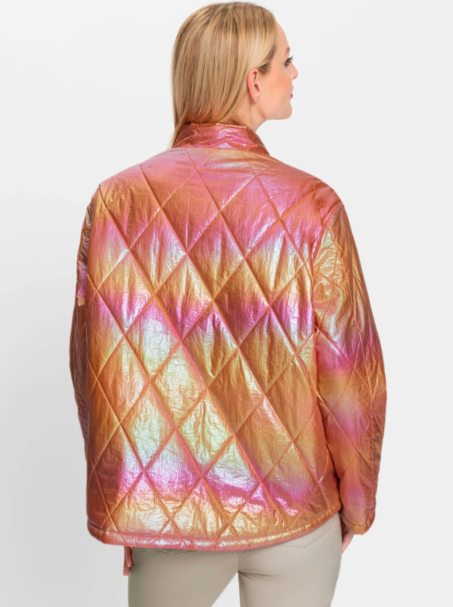 Jacken|heine Steppjacke mit Wende-Funktion bleu-orange