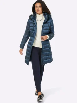 Mäntel| Steppmantel rauchblau