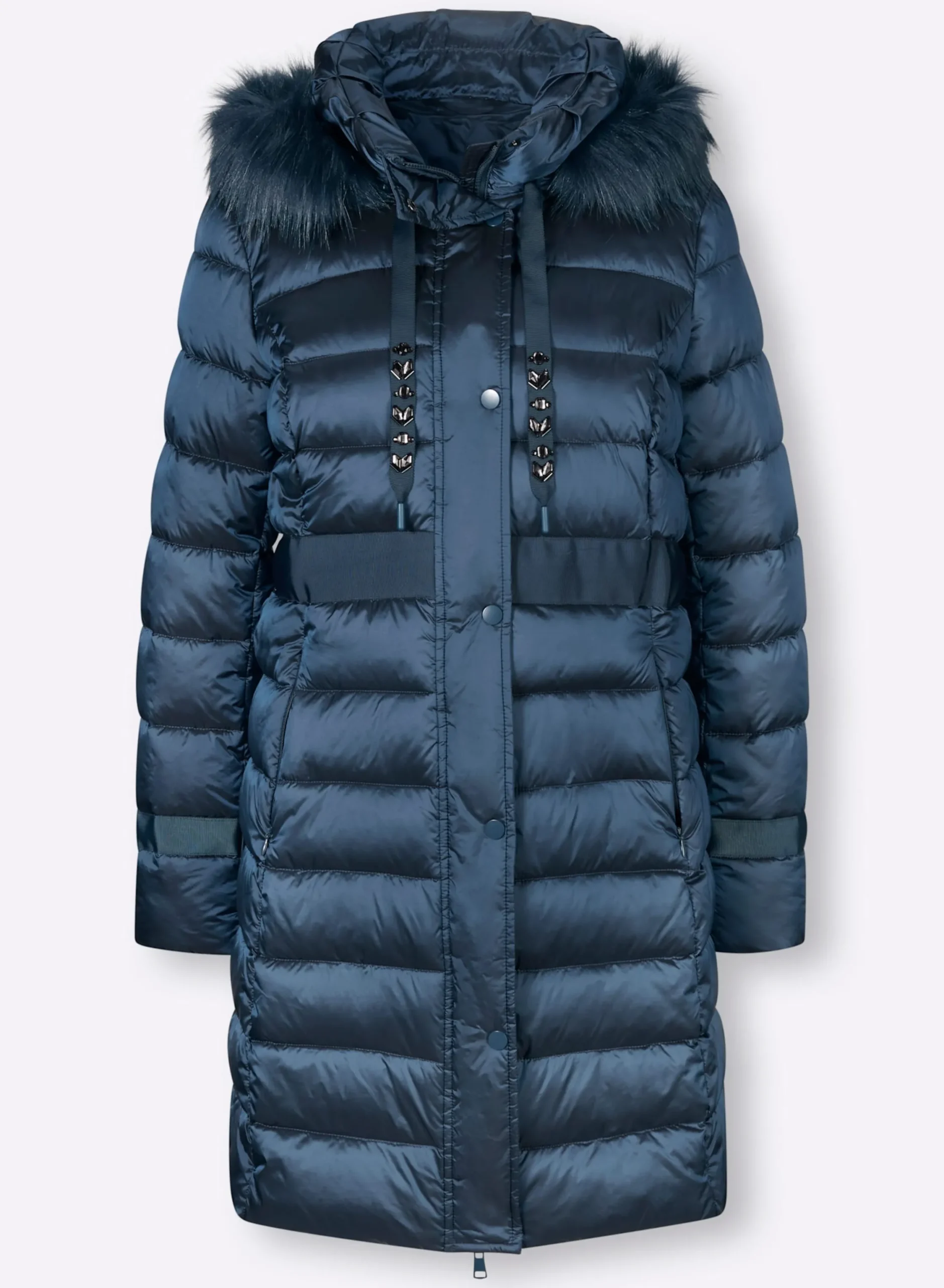 Mäntel| Steppmantel rauchblau