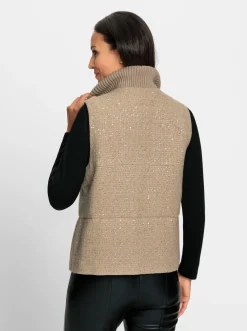 Jacken|heine Steppweste beige