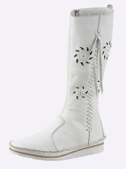 Stiefel|Andrea Conti Stiefel weiß