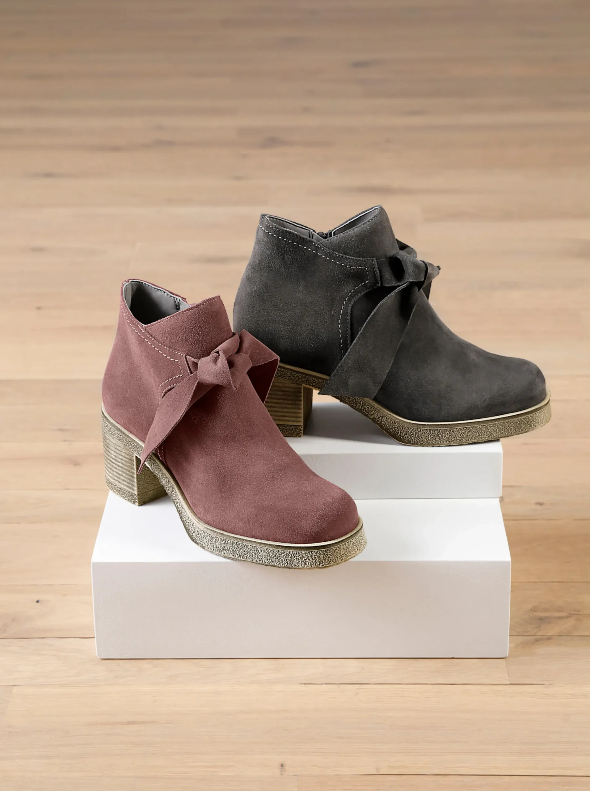 Stiefeletten|Stiefel|heine Stiefelette grau