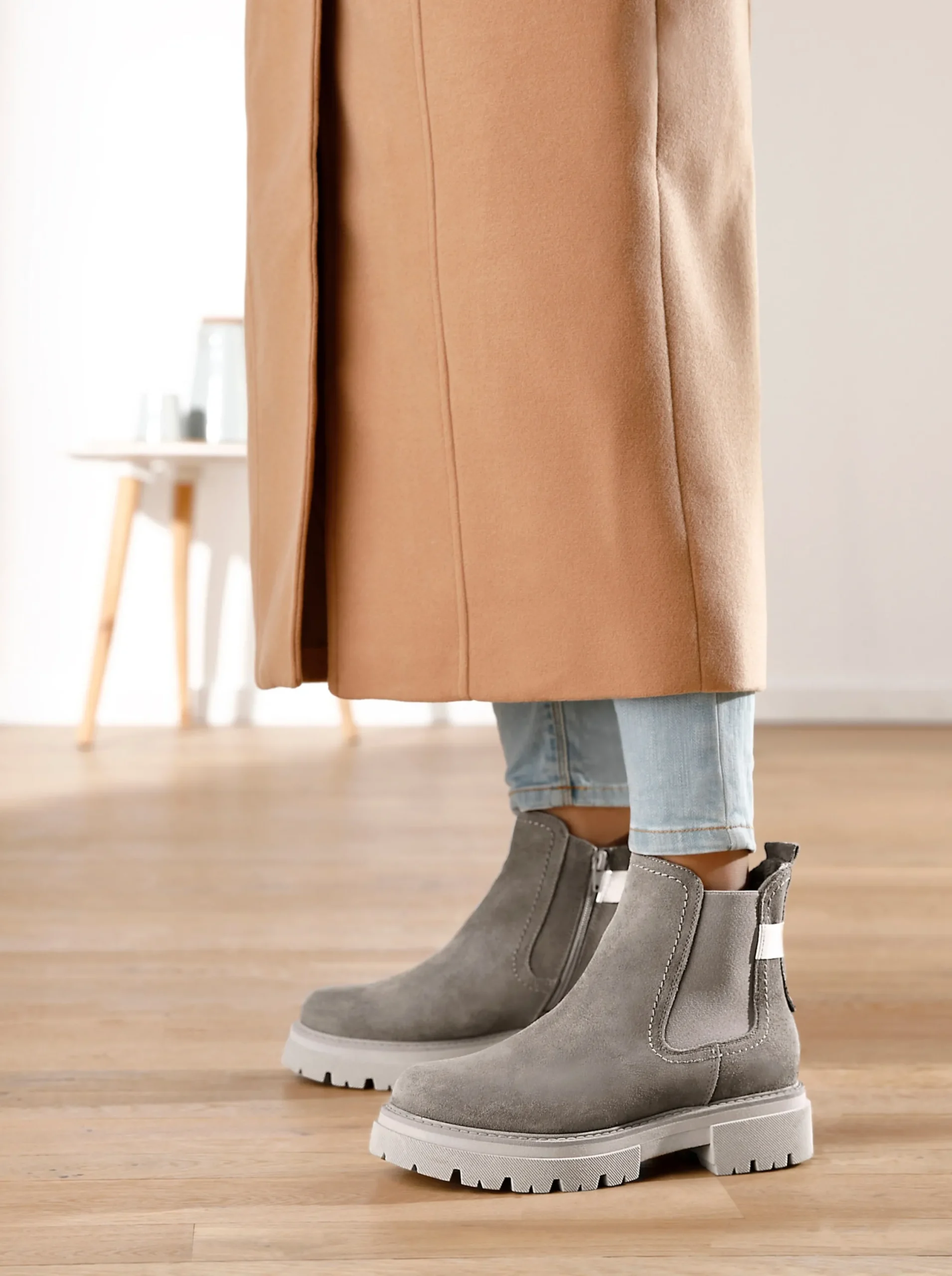 Stiefeletten|Stiefel|heine Stiefelette grau