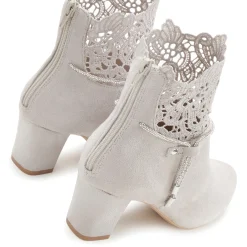 Stiefeletten|Stiefel|LASCANA Stiefelette hellgrau
