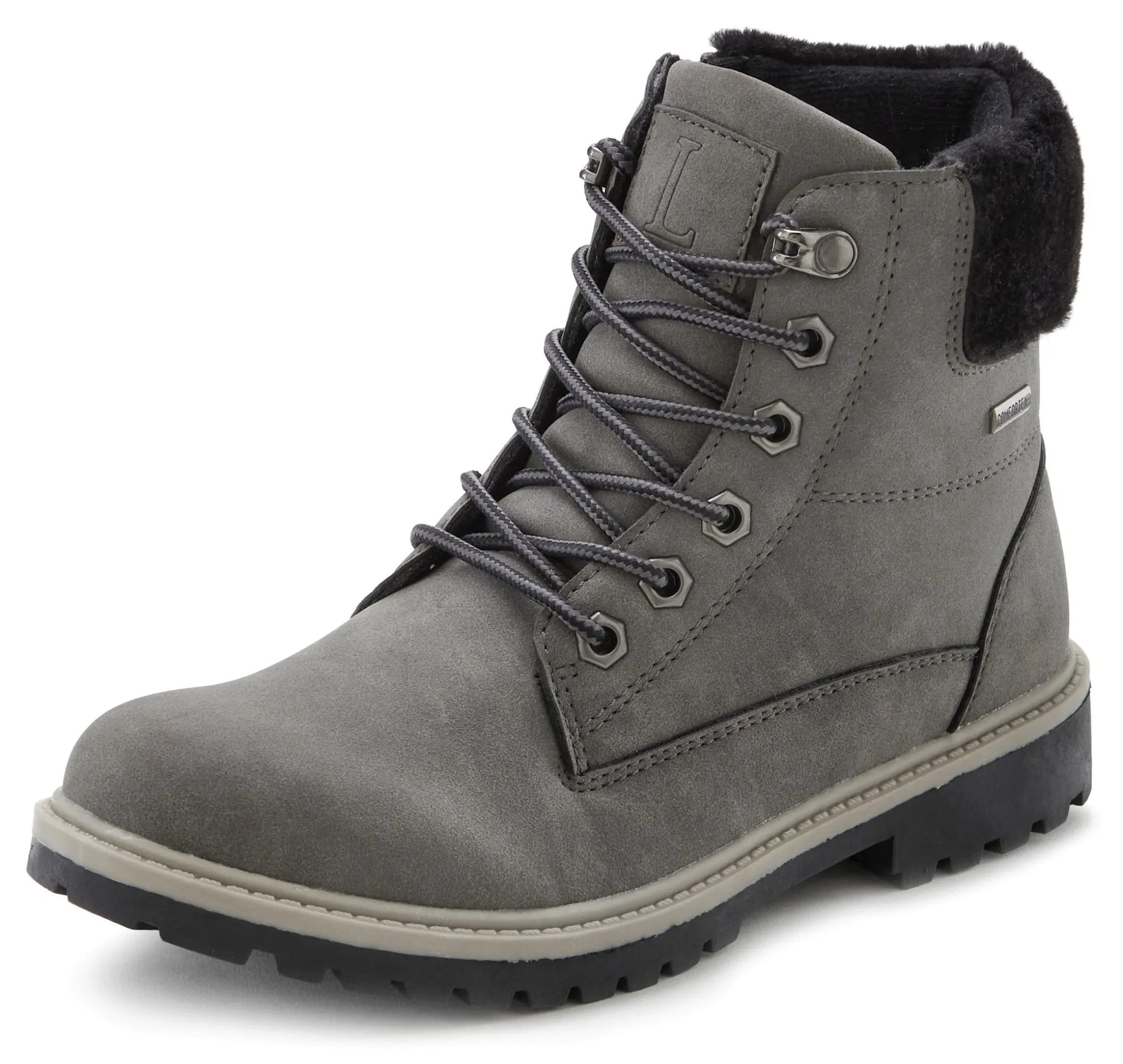 Stiefeletten|Stiefel|LASCANA Stiefelette anthrazit