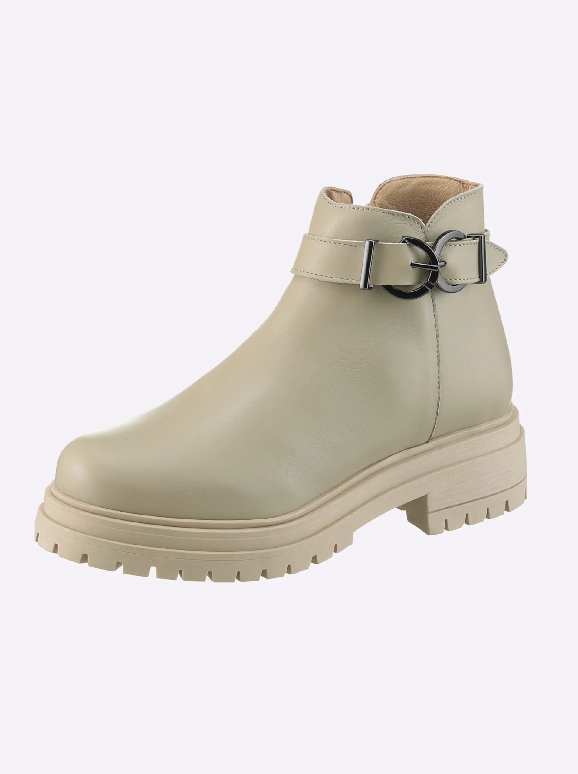 Stiefeletten|Stiefel|heine Stiefelette ecru