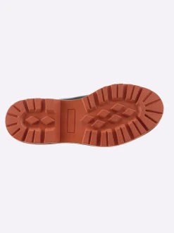 Stiefeletten|Stiefel|heine Stiefelette schwarz-orange