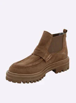 Stiefeletten|Stiefel|heine Stiefelette camel