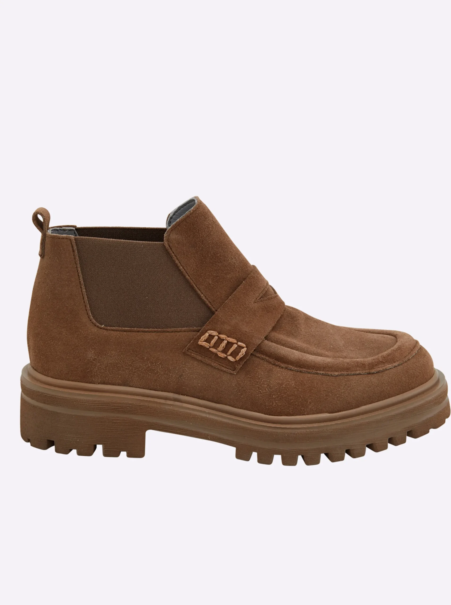 Stiefeletten|Stiefel|heine Stiefelette camel