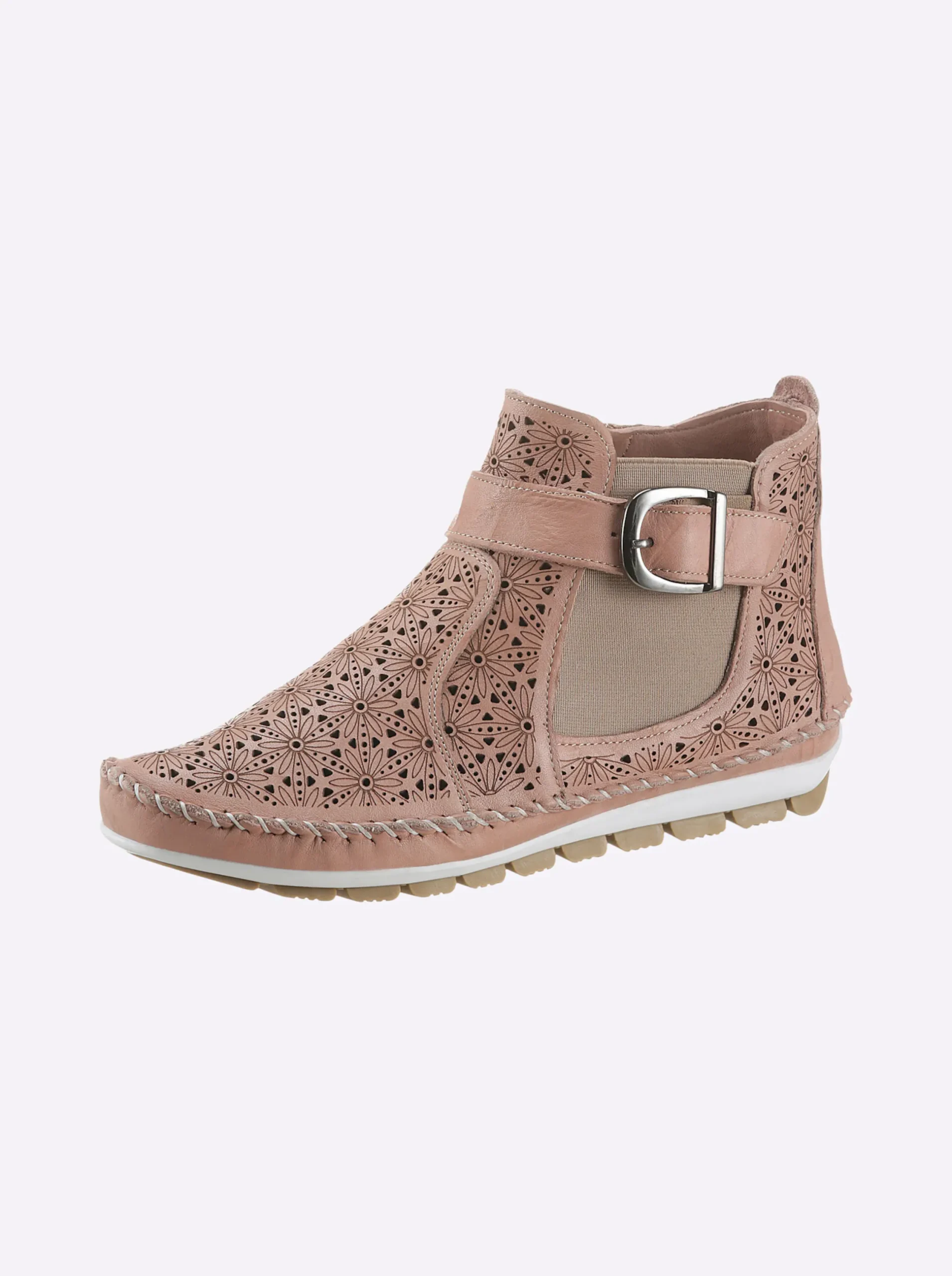 Stiefeletten|Stiefel|Gemini Stiefelette altrosa