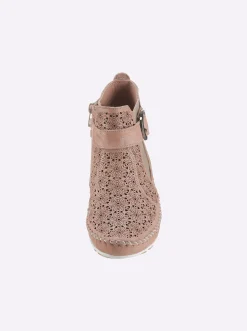 Stiefeletten|Stiefel|Gemini Stiefelette altrosa