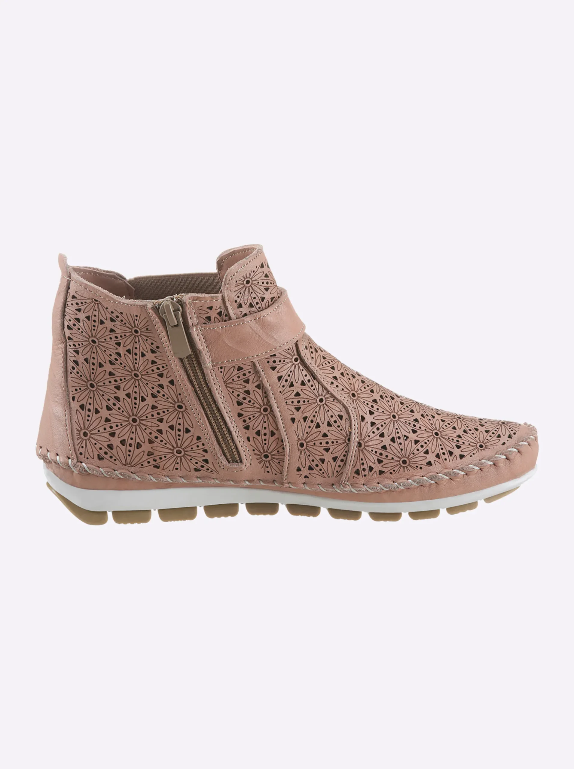 Stiefeletten|Stiefel|Gemini Stiefelette altrosa