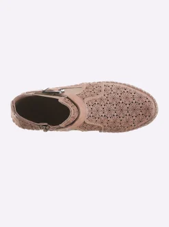 Stiefeletten|Stiefel|Gemini Stiefelette altrosa