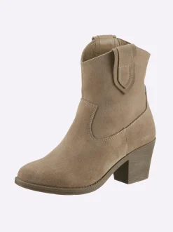 Stiefeletten|Stiefel|heine Stiefelette taupe
