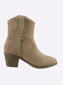 Stiefeletten|Stiefel|heine Stiefelette taupe