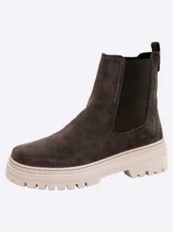 Stiefeletten|Stiefel|Gabor Stiefelette grau