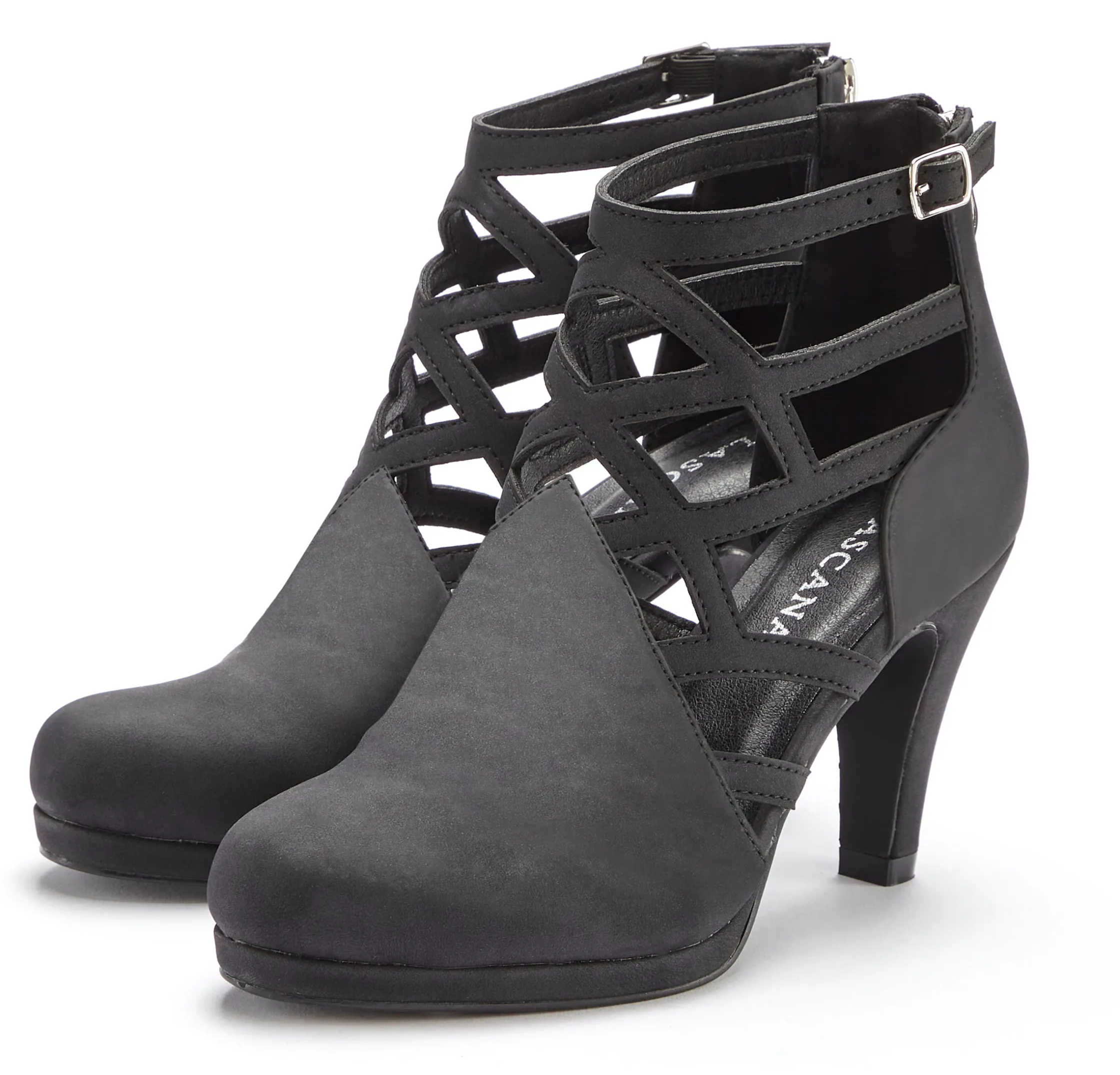 Stiefeletten|Stiefel|LASCANA Stiefelette schwarz