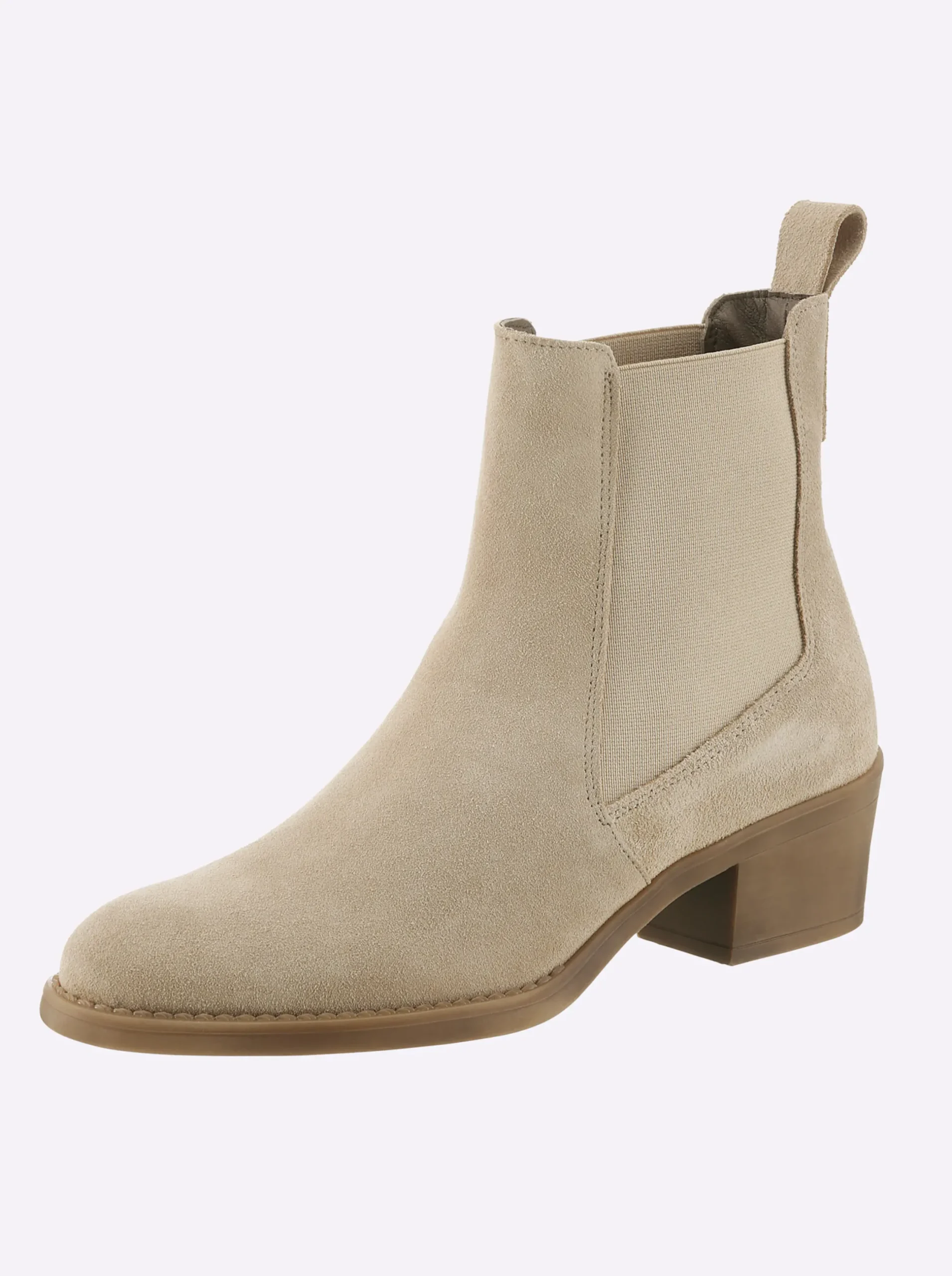 Stiefeletten|Stiefel|heine Stiefelette sand