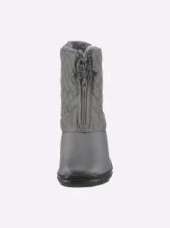Stiefeletten|Stiefel| Stiefelette grau