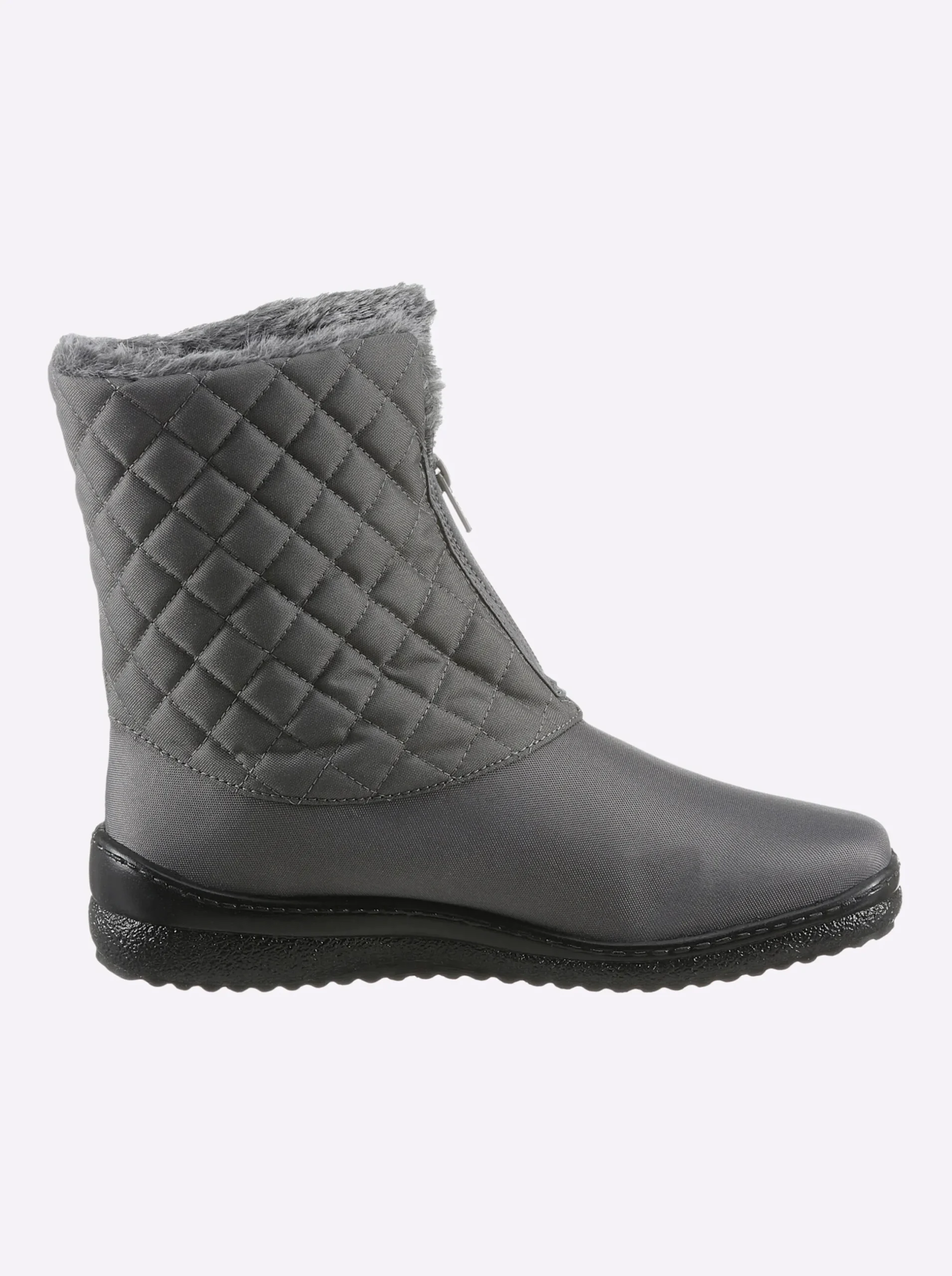 Stiefeletten|Stiefel| Stiefelette grau