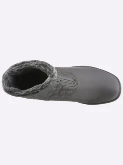 Stiefeletten|Stiefel| Stiefelette grau