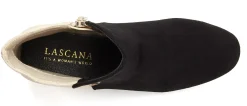 Stiefeletten|Stiefel|LASCANA Stiefelette schwarz/creme