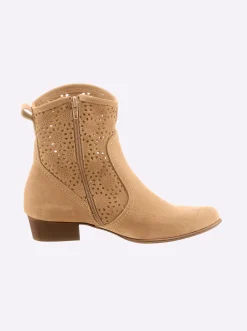 Stiefeletten|Stiefel|heine Stiefelette sand