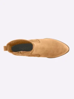Stiefeletten|Stiefel|heine Stiefelette sand