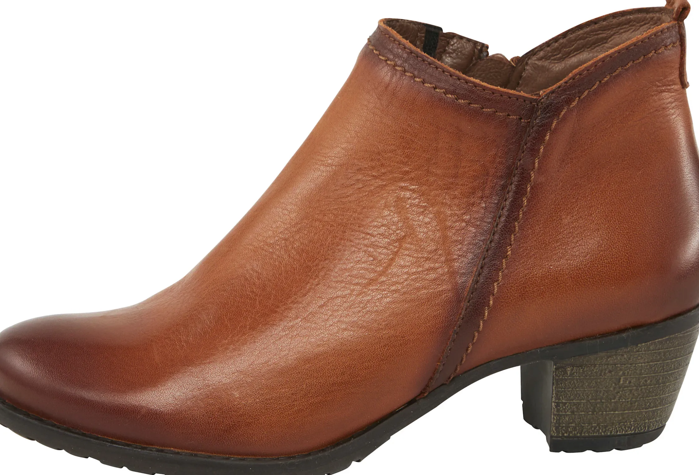 Stiefeletten|Stiefel|heine Stiefelette cognac