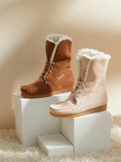 Stiefeletten|Stiefel|heine Stiefelette taupe