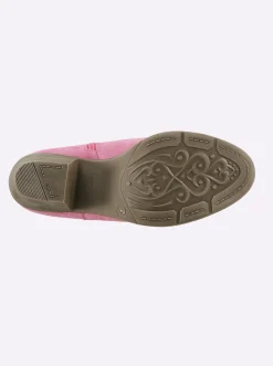 Stiefeletten|Stiefel|heine Stiefelette pink