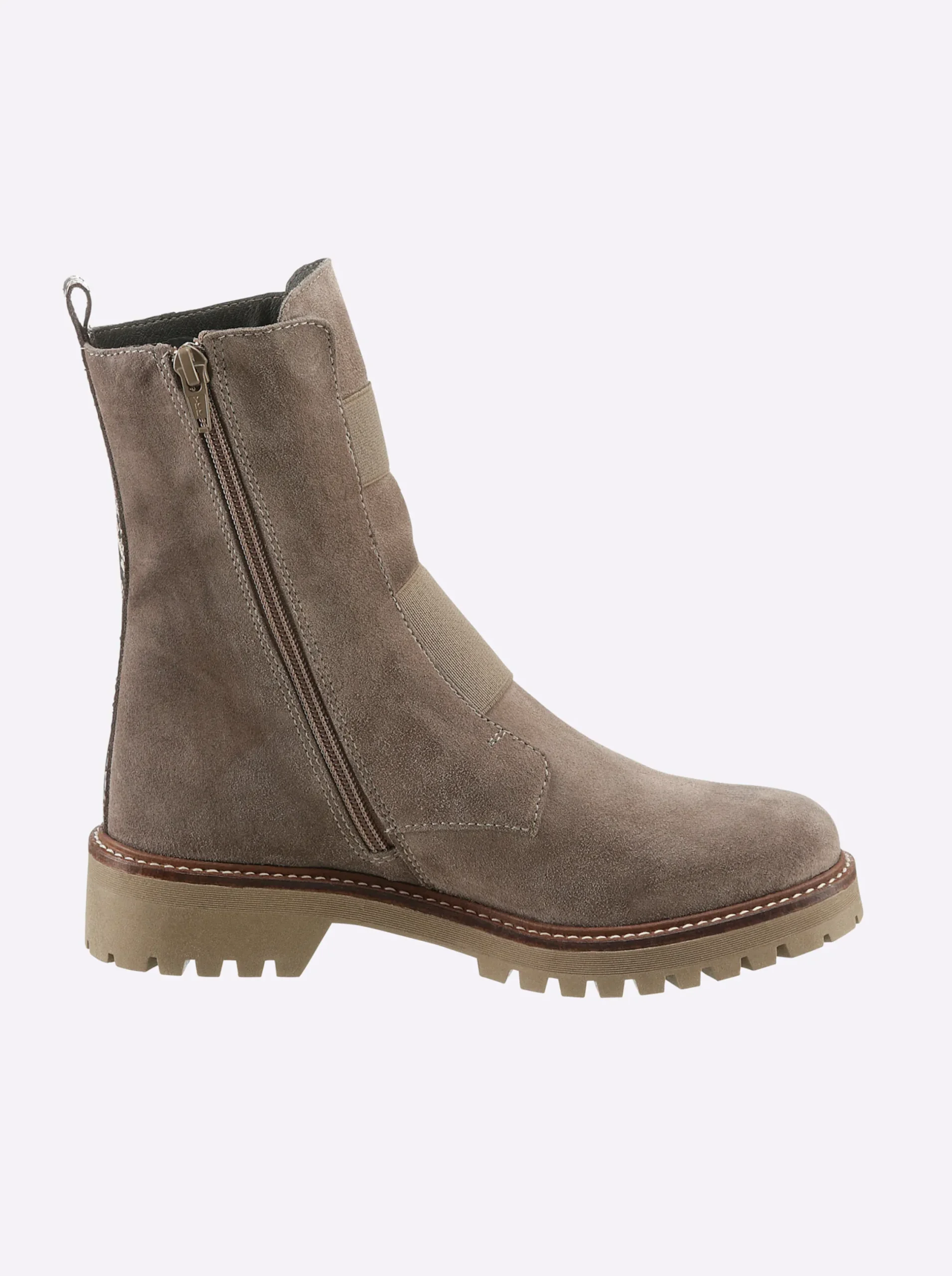 Stiefeletten|Stiefel|heine Stiefelette taupe