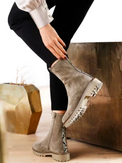 Stiefeletten|Stiefel|heine Stiefelette taupe