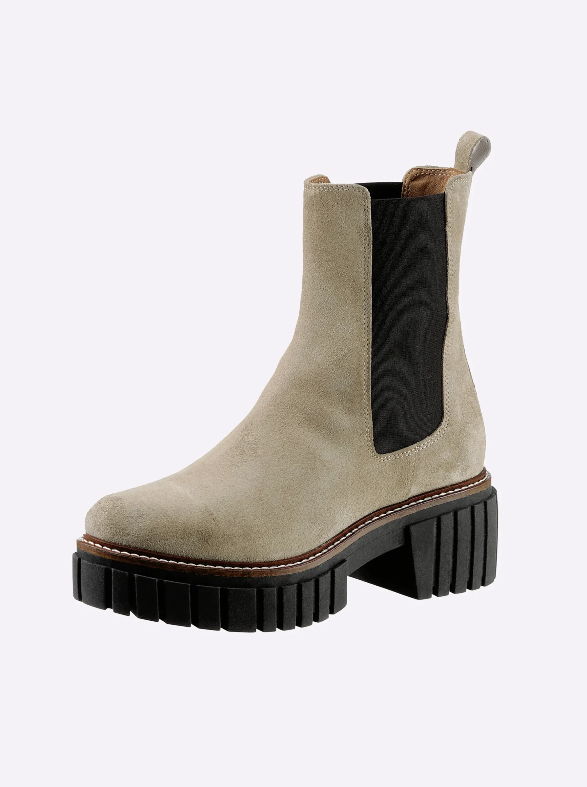 Stiefeletten|Stiefel|heine Stiefelette beige