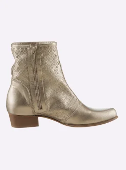 Stiefeletten|Stiefel|heine Stiefelette bronzefarben