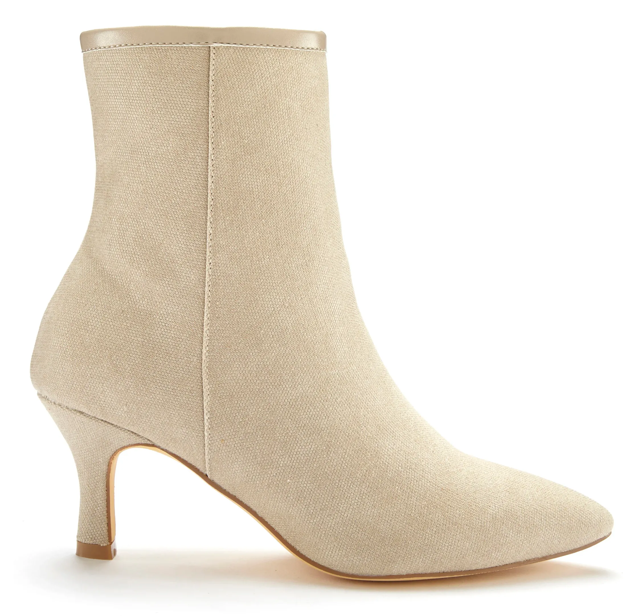 Stiefeletten|Stiefel|LASCANA Stiefelette beige