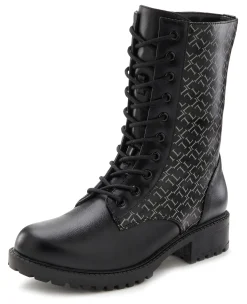Stiefeletten|Stiefel|LASCANA Stiefelette schwarz