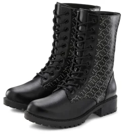 Stiefeletten|Stiefel|LASCANA Stiefelette schwarz