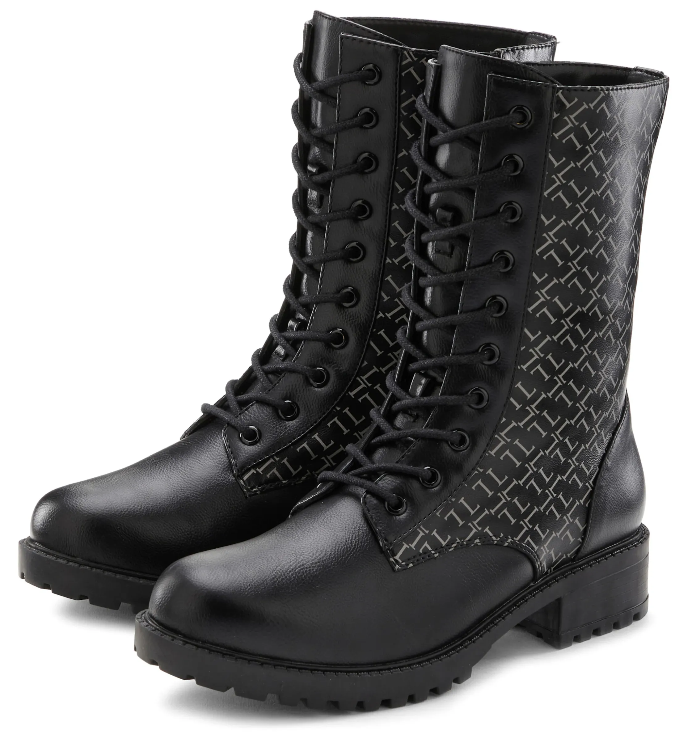 Stiefeletten|Stiefel|LASCANA Stiefelette schwarz