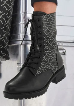 Stiefeletten|Stiefel|LASCANA Stiefelette schwarz