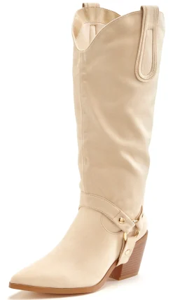 Stiefeletten|Stiefel|LASCANA Stiefelette beige