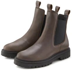 Stiefeletten|Stiefel|Elbsand Stiefelette dunkelbraun