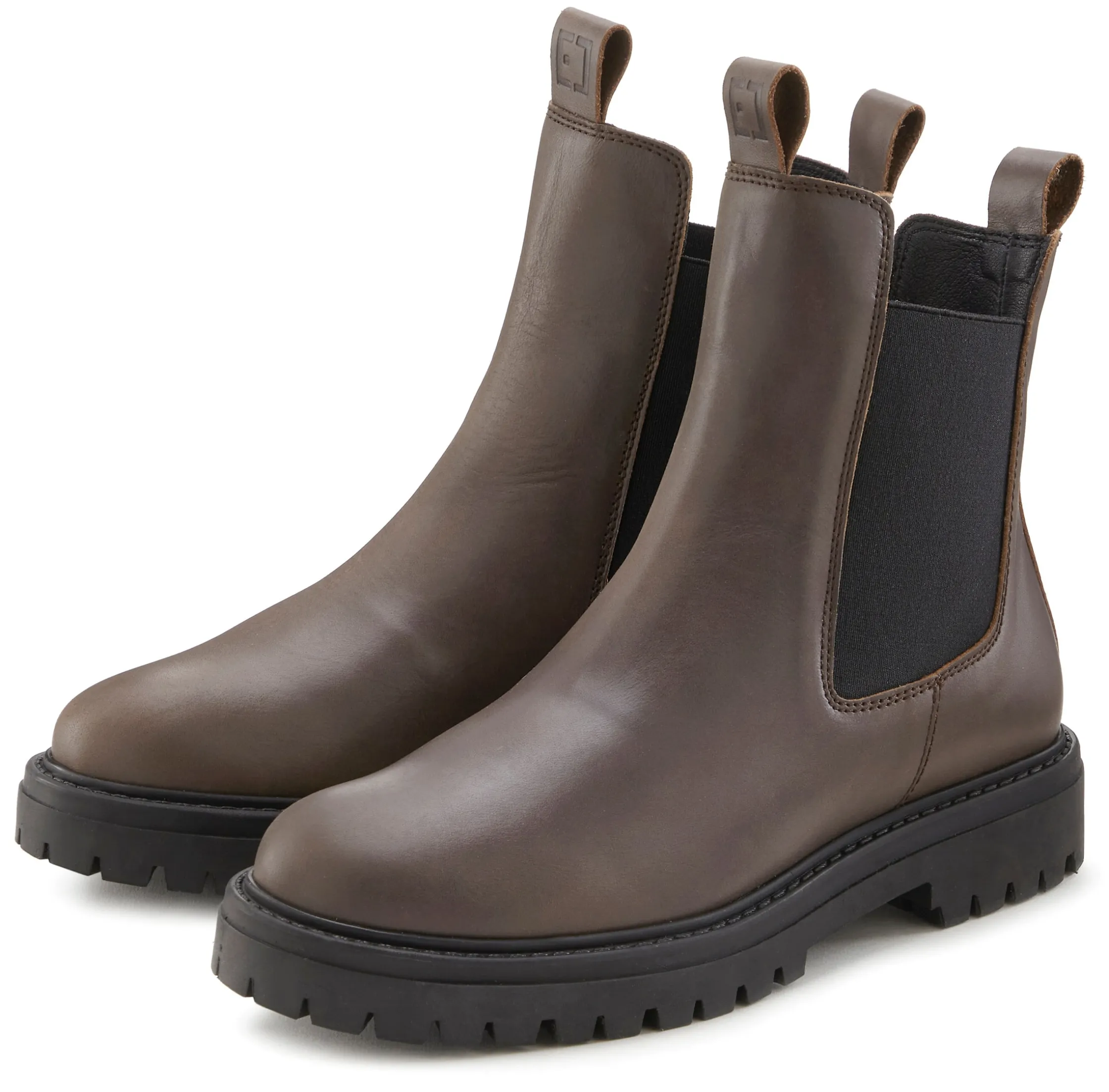 Stiefeletten|Stiefel|Elbsand Stiefelette dunkelbraun