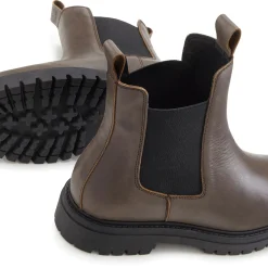 Stiefeletten|Stiefel|Elbsand Stiefelette dunkelbraun