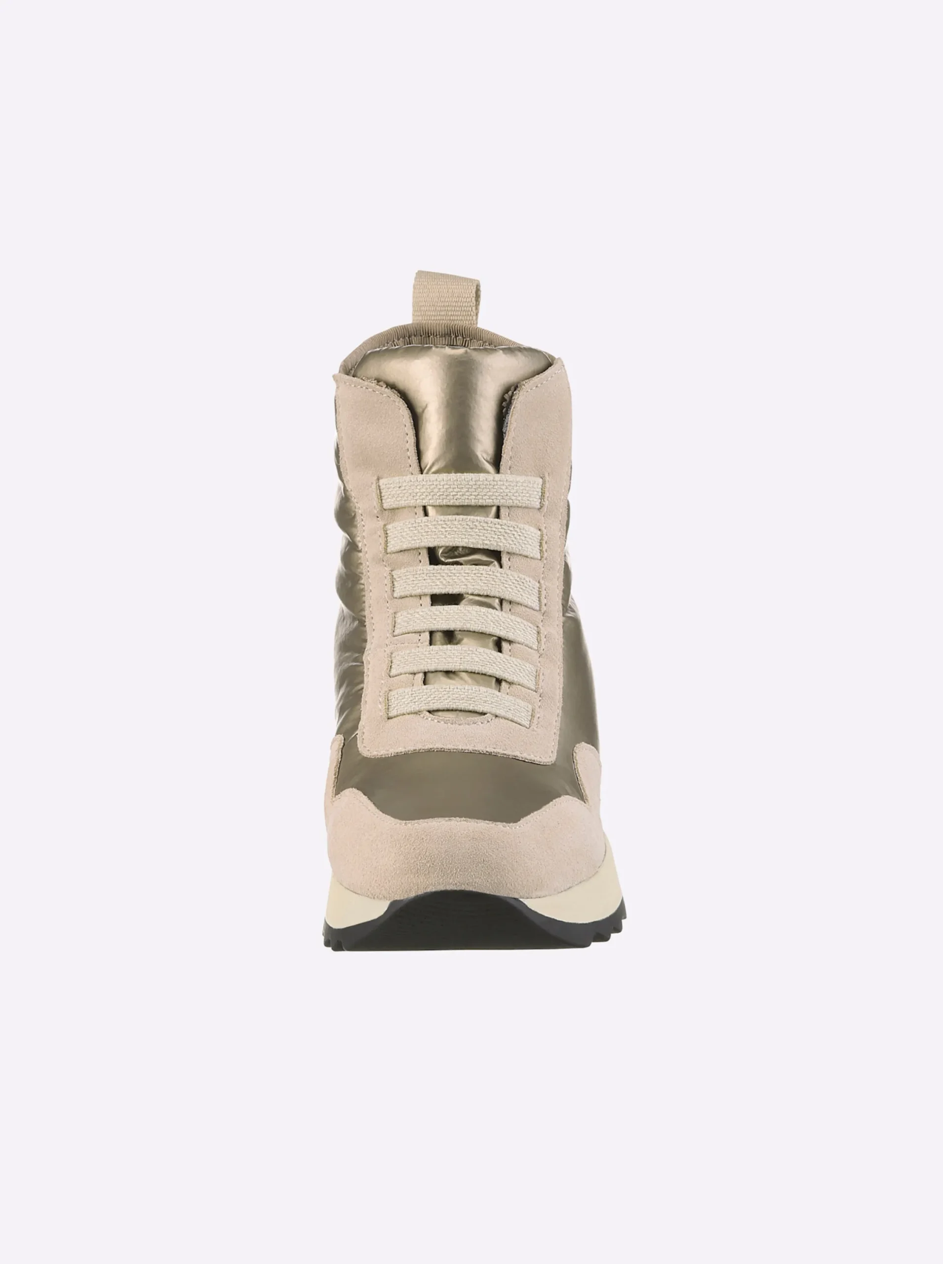 Stiefeletten|Stiefel|heine Stiefelette sand-taupe-metallic