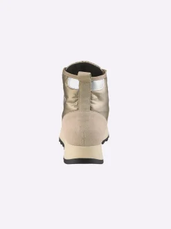 Stiefeletten|Stiefel|heine Stiefelette sand-taupe-metallic