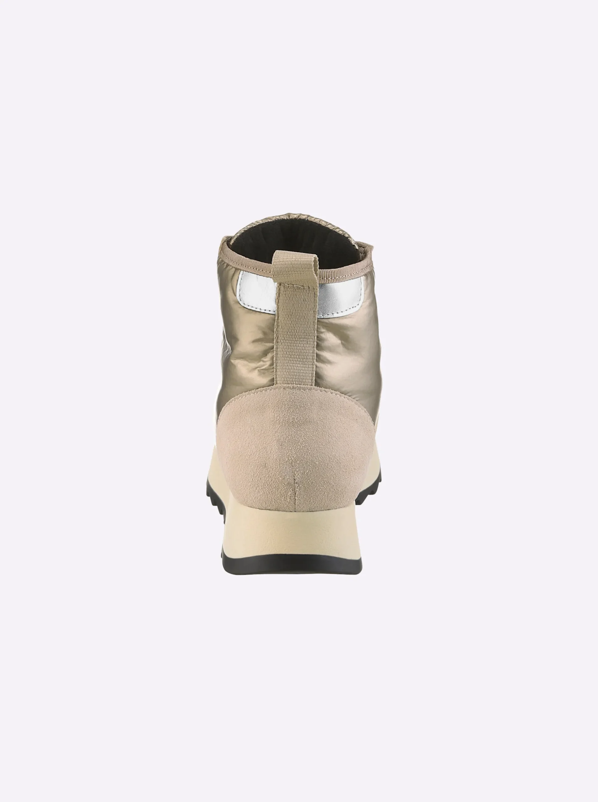 Stiefeletten|Stiefel|heine Stiefelette sand-taupe-metallic