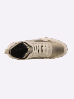 Stiefeletten|Stiefel|heine Stiefelette sand-taupe-metallic
