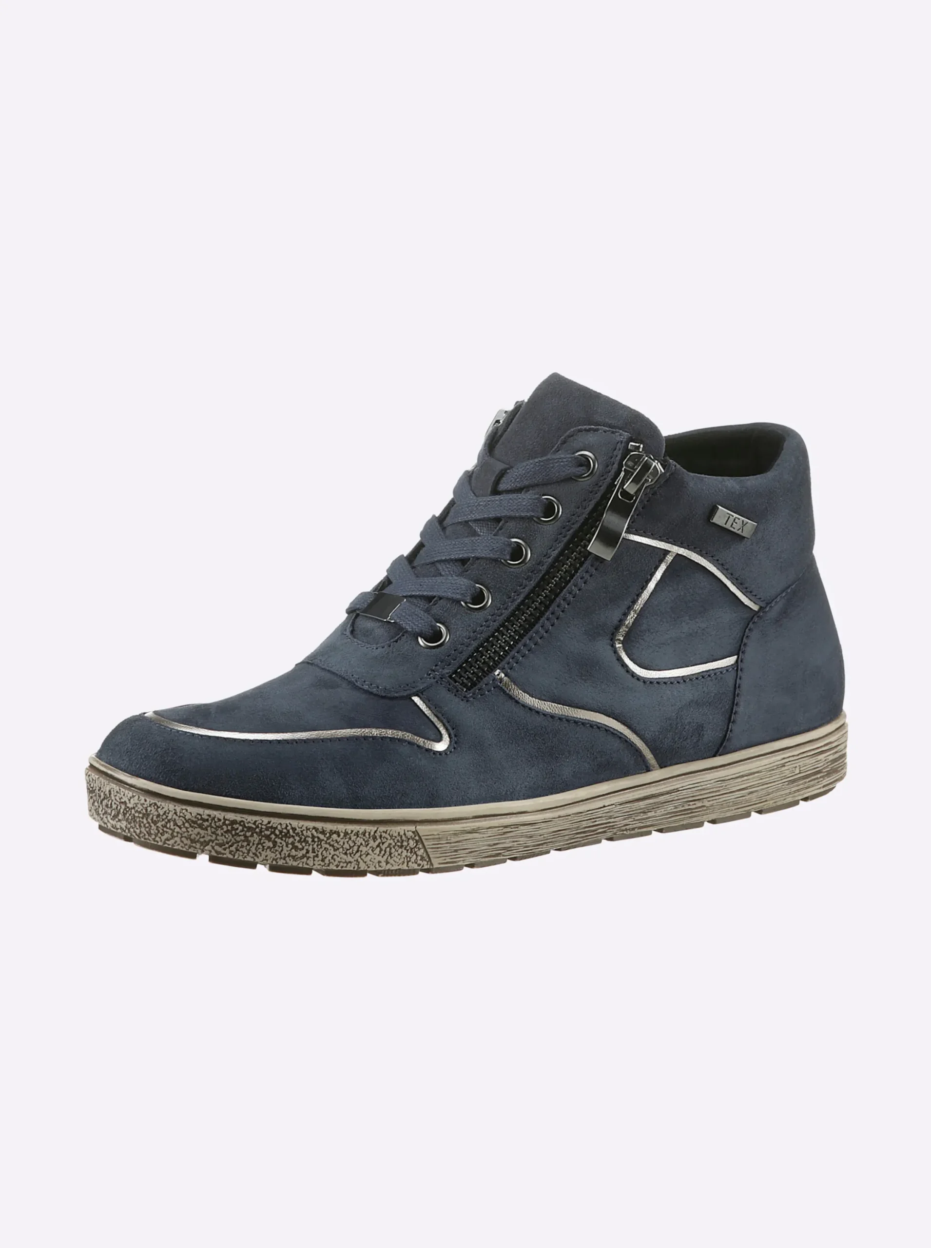 Sneakers & Schnürer|Caprice Stiefelette dunkelblau